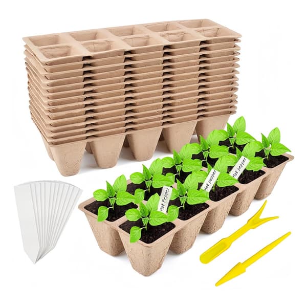 Plastpotte for blomster, grønnsaker og urter til hjemmehagebruk