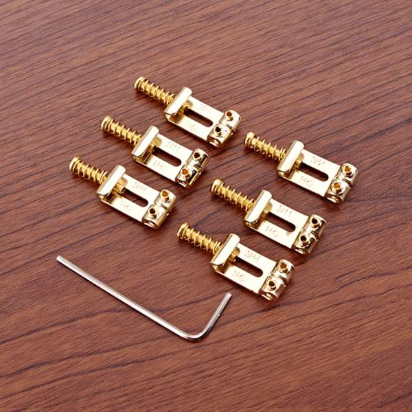 6 st gitarrstallsadel för Fender Strat Telecaster gitarrersättningsdelar