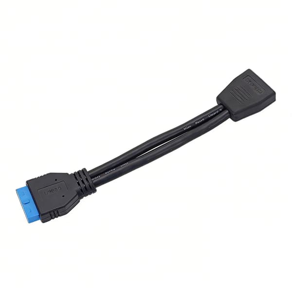 Hurtig USB3.0 19-bens han-hun-adapterkabel ideel til computerbygninger