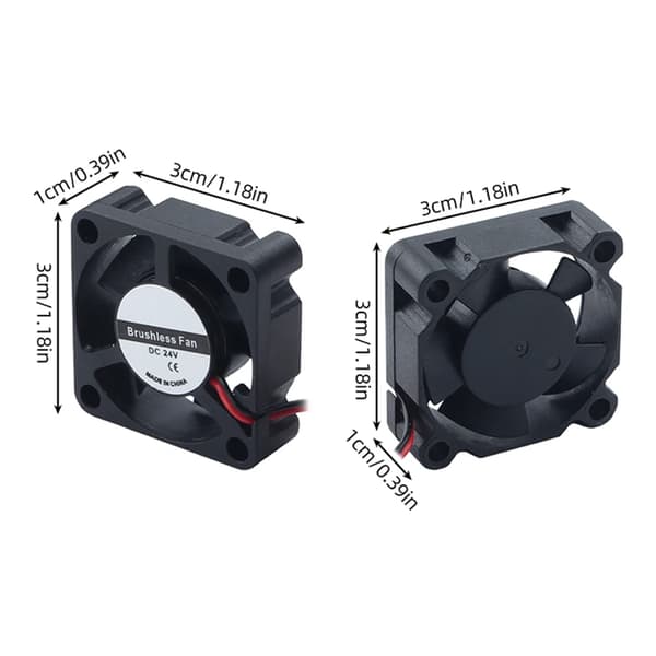 Hotend køleventilator 3D-printerdel 3010 køling hydraulisk 30x30x10mm ventilator
