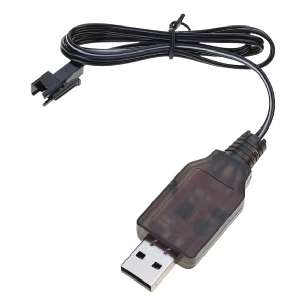 6V Opladerkabel SM2P til Robot Fjernstyret Bil USB Opladerledning