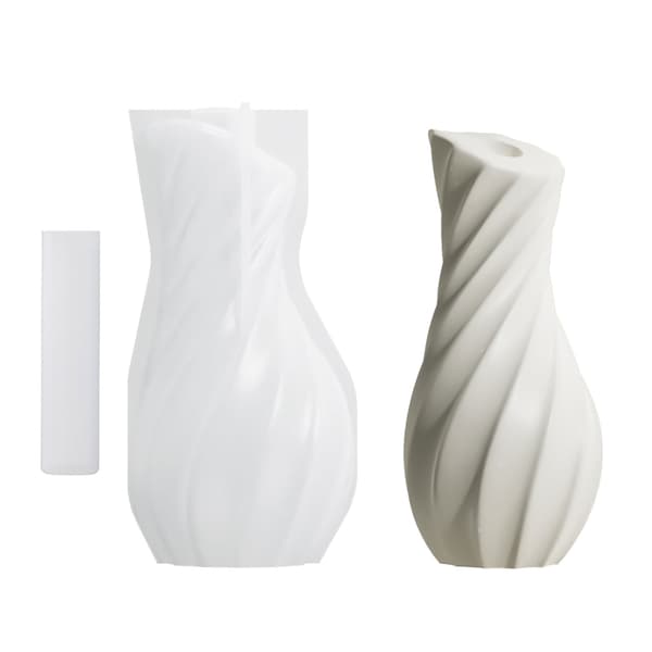 Stribede silikone vaseforme til blomstervase epoxy resin silikoneforme