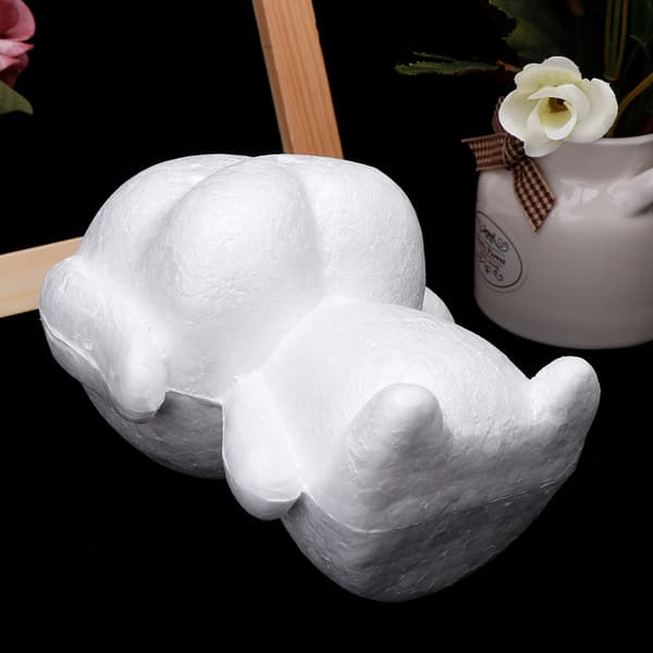 Modellering Hund Vit Polystyrenskum Bollar Styrofoam Hantverk För DIY Julklapp