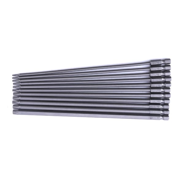 Lang Torx Hoved Magnetisk Sikkerheds Torx Bit Sæt 1/4\" Sekskant Borebit