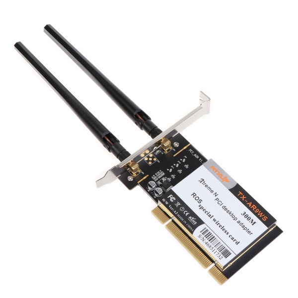 AR9223 PCI 300M WLAN Wifi trådlöst nätverkskort Stationär dator nätverkskort 300M PCI WiFi-adapter