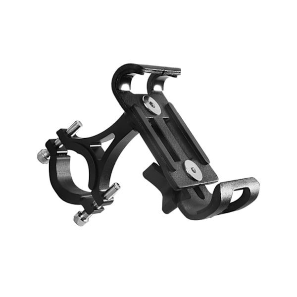 Aluminiumlegering cykeltelefonhållare motorcykelstyre telefonfäste klämma Black