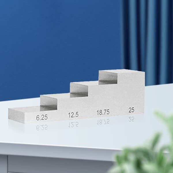 Test Kalibreringsblok Rustfrit Stål til Tykkelse & Linearitet-Kalibrering