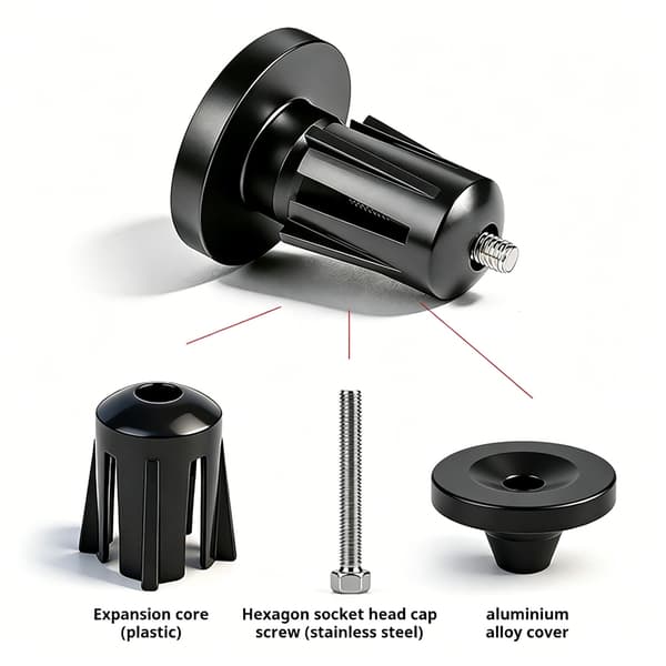 Styrpropper i aluminiumslegering til cykler, greb, styrpropper