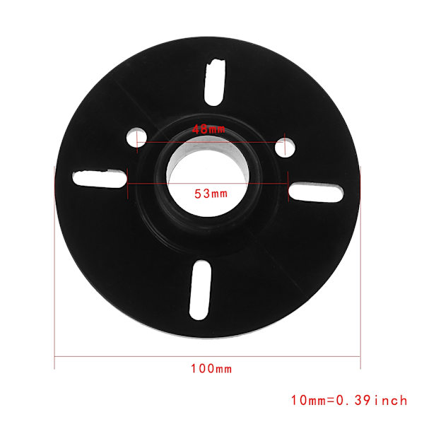 Sort Tweeter Diskant Horn Adapter 51-87mm Bolt Cirkel Diameter Tilbehør