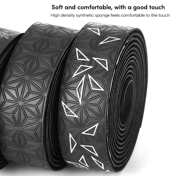 2 stk. Cykelstyr Bånd Cykel Håndtag Wrap Styrbånd Anti-Vibration Wrap Red star