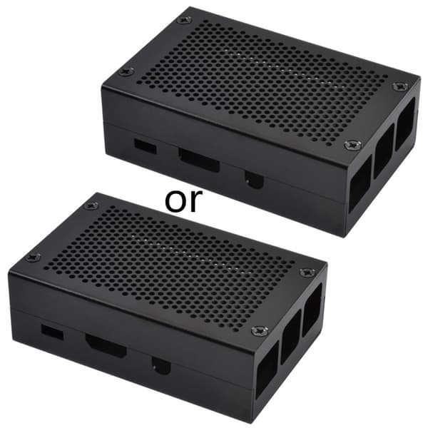 Aluminiumslegering for kassedeksel Metallkabinett for Raspberry Pi 3 Model B Pi 2 B