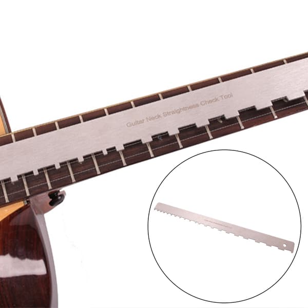Gitarrhalslinjal Luthier-verktyg, Rak Kant Gitarrhals Skårad Linjalverktyg