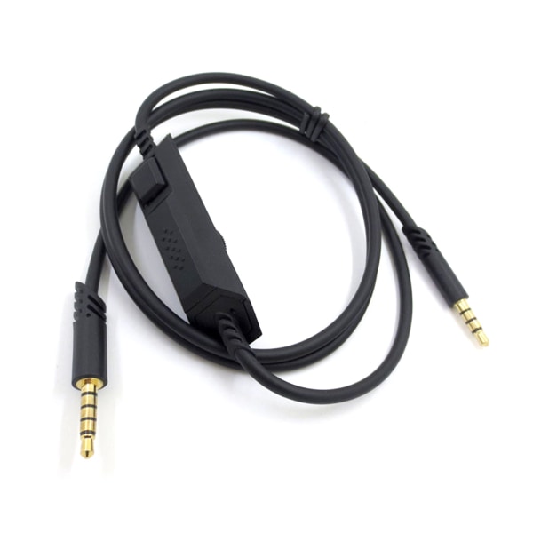 Musta kestävä AUDiokaapeli kuulokekaapeli Astro A10 A40 pelikuulokkeille kuulokkeet tarvikkeet