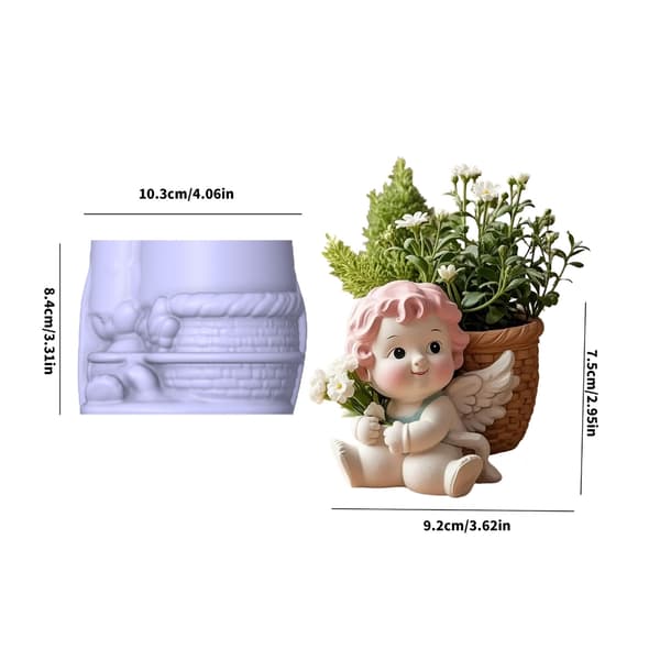 Engel Silikonform DIY Håndverk Lysestake Lagingsform
