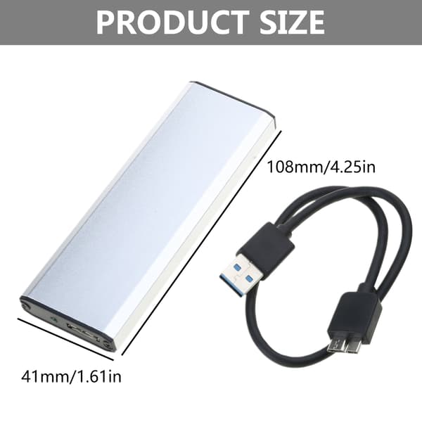 Bærbar USB 3.0 til UX21UX31 Ekstern Disk Kabinett Rask Dataoverføring