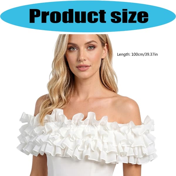 Sofistikert kveldssjal designet med flatterende off-shoulder-omslag