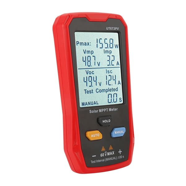 Solpanelstester 800W Fotovoltaisk Multimeter Sol MPPT Måler LCD-skærm