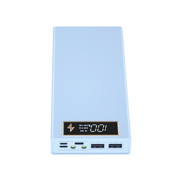 Gör-det-själv Power Bank- case med 22,5 W snabbladdning, 15 W trådlös laddning 8x18650 Batterihållare Box Digital Display Screen