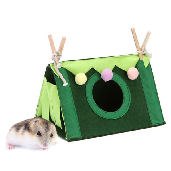 Kaniner Hamster Chinchilla Grønt Telt Hus Holdbart Foldbart Bærbart Kæledyrstelt