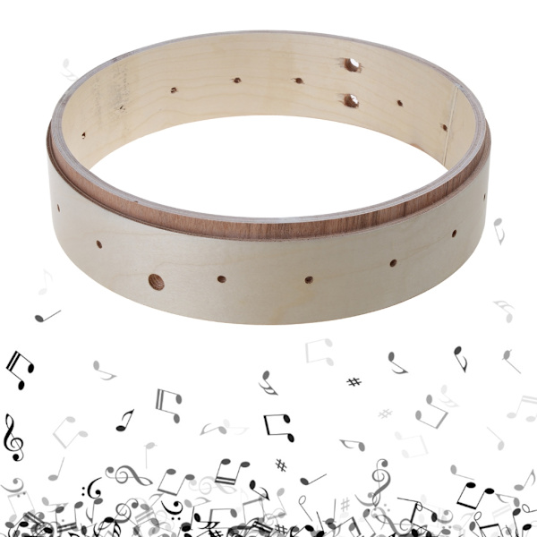 11 tum banjo-fälg lönnträ-banjo-fälgring enkel att installera DIY banjo-delar
