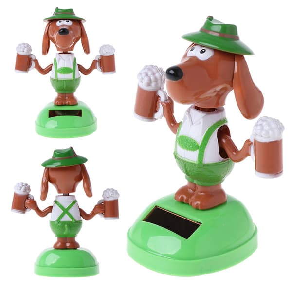 Bobble for Head Beer Hund Bilpynt til Bilens Dashbord Kontorpult Ornamenter