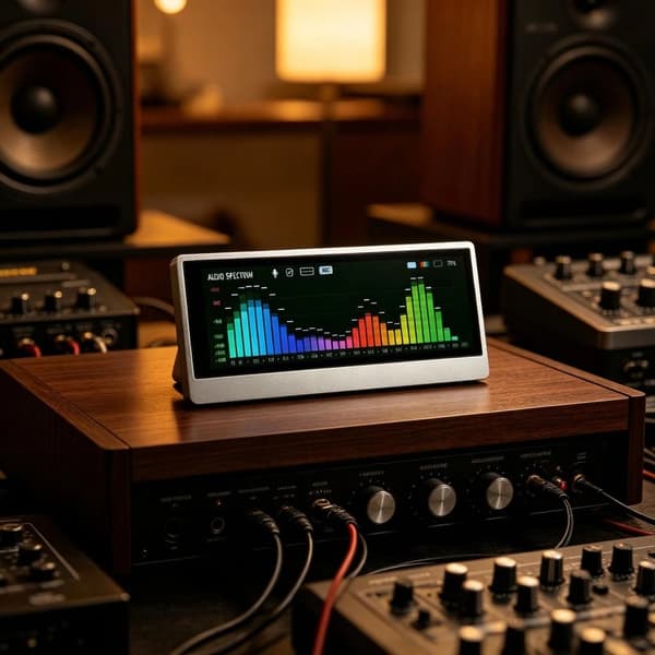 Berøringspanel Skjerm Lydspektrum Display Analog Pekernål 4,6 Tommer for Studio