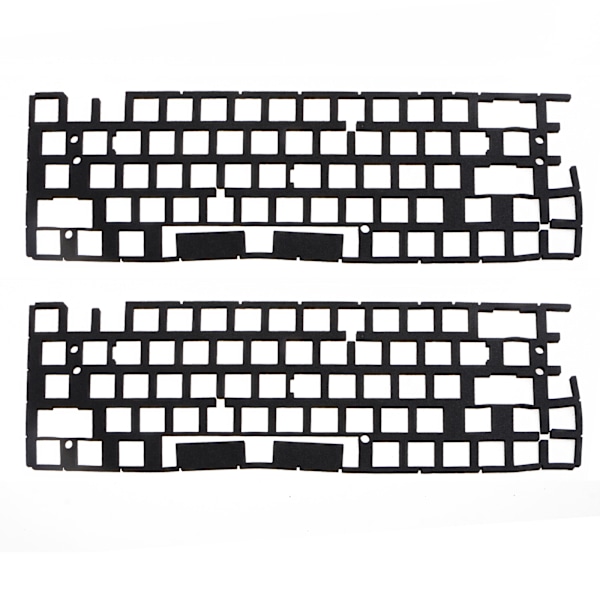 Mute skum lyddæmper Pad Switch Lyddæmpere Ark Bløde landingspuder Dimple Svamp til Mekanisk Keyboard 68 Layout