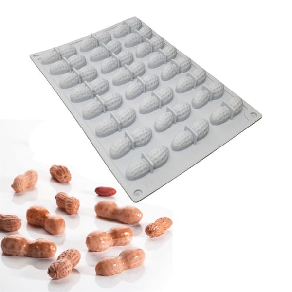 24 Hulrom Peanøtt Sjokolade Bakeform Matkvalitets Silikon Mousse Kakeformer