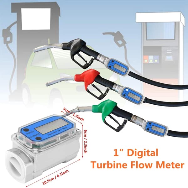 Bränslemätarmodul Digital Bränslemätare Vattenflödesmätare Mini Digital för Turbin