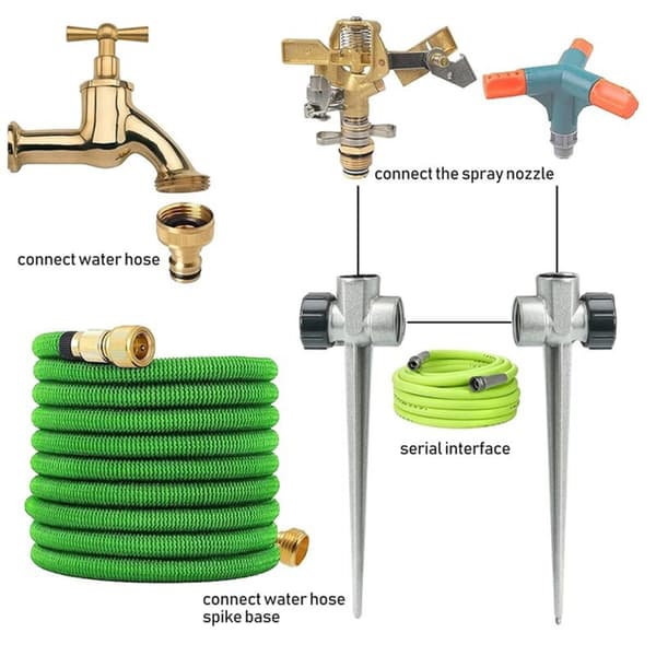 Professionel rustfri zinklegeringssprinkler til effektiv havevanding