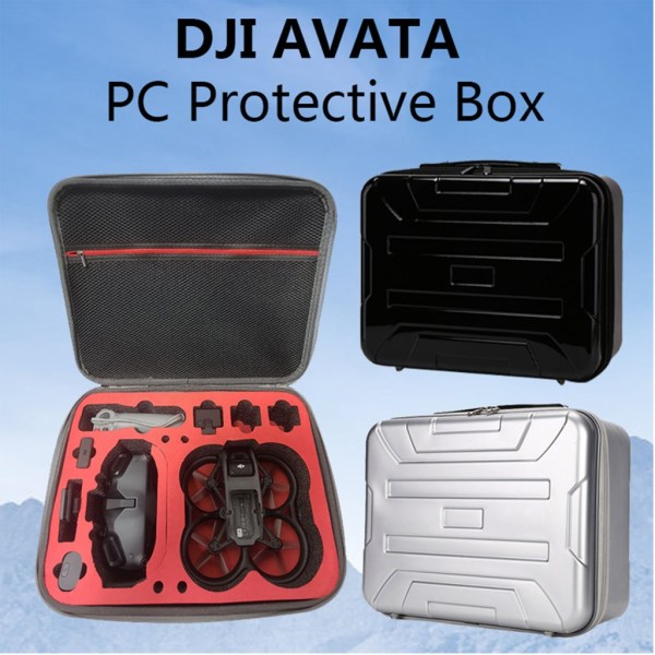 Professionellt hårt case för DJI Avata Pro-View Combo, Waterpoof Mini FPV Drone , DJI Avata - tillbehör Silver