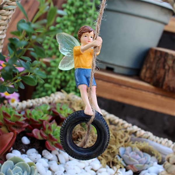 Miniature Fe Figur Udendørs Havepynt