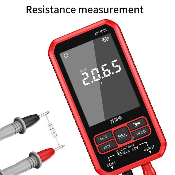 Multimeter Tester Håndholdt Multimeter Digital Multimeter Ohm Spenningsmåler