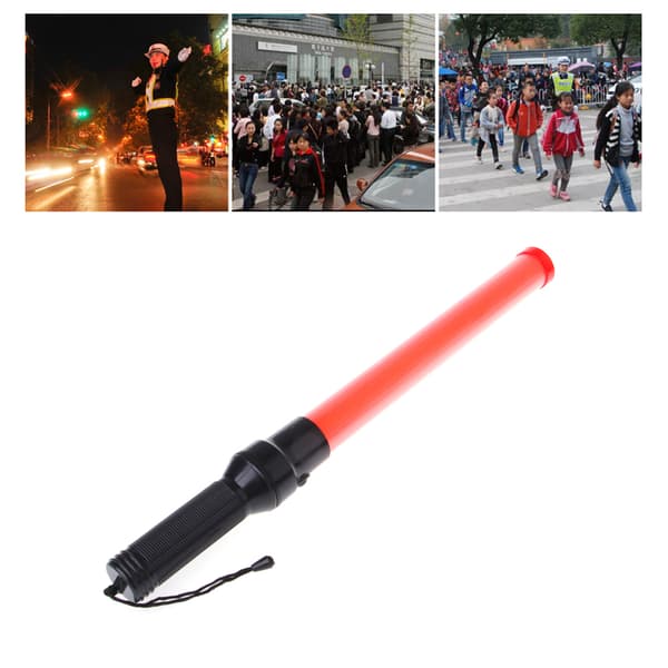 Muovinen liikennevalo Tehokas LED-taskulamppu 3 tilaa Strobe-asetus
