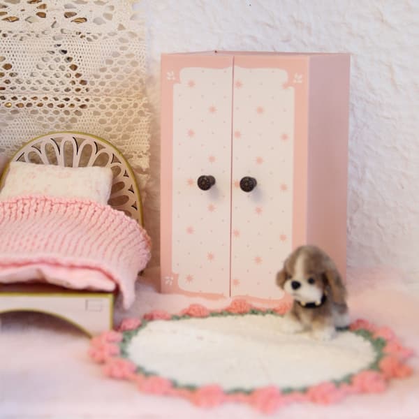 Samlerobjekt Miniature Skab Møbler Garderobe Figur Til Kugleledsdukker