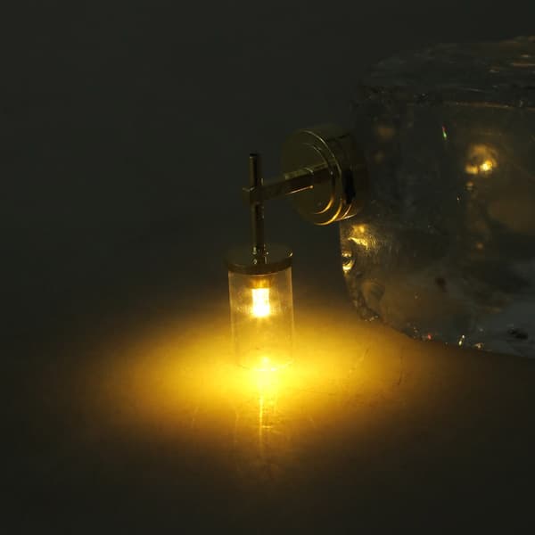 Antikk Sconce Dukkehus LED Vegglampe Diorama Samleobjekt Utstillinger