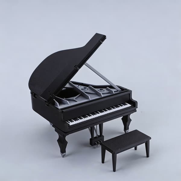 Kompakta dockhus studera piano litet instrument modell klassrumsmöbler