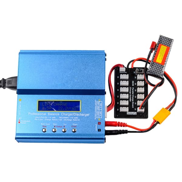 Batterilader 2S 3S 7.4V 11.1V Sikker Ladingsløsning Parallellading