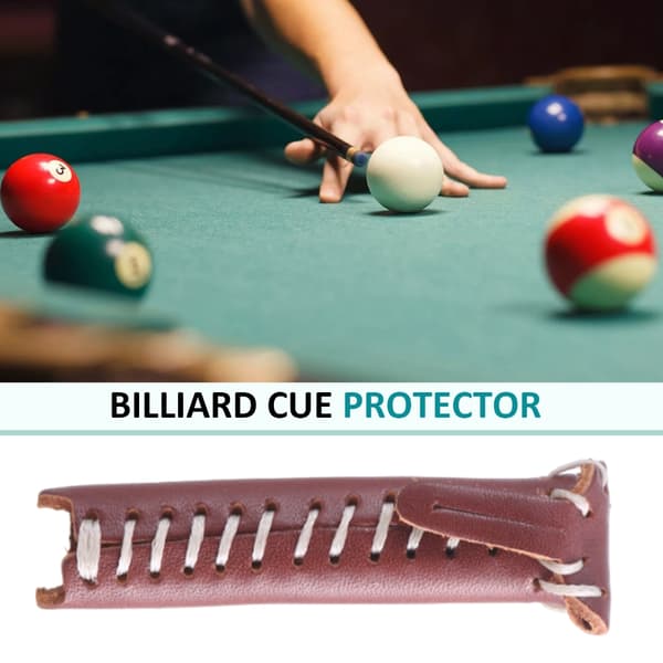Læder Snooker Kø Tip Dæksel Pool Kø Tip Dæksel, Snooker Pool Kø Hoved Dæksel Black