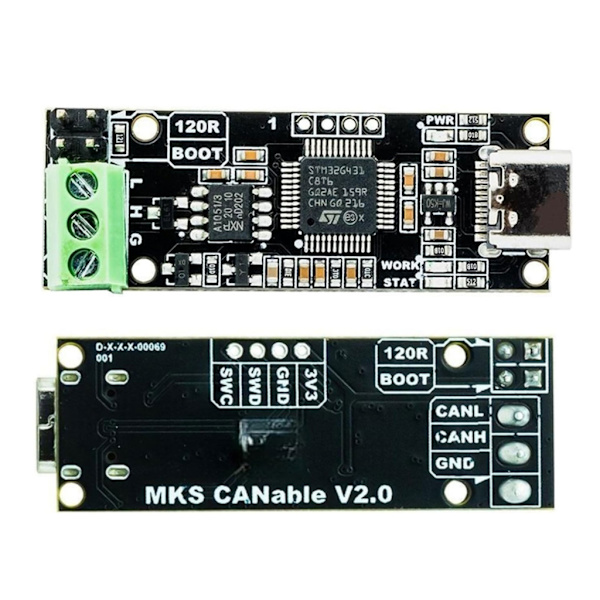 3D Printer Dele CANable 2.0 CAN Baseret på STM32G431C8T6 USB til CAN Adapter