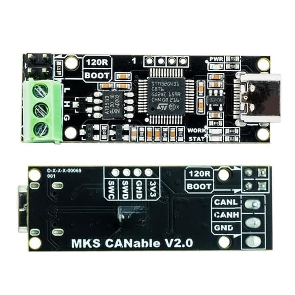 3D-skriverdeler CANable 2.0 CAN basert på STM32G431C8T6 USB til CAN-adapter