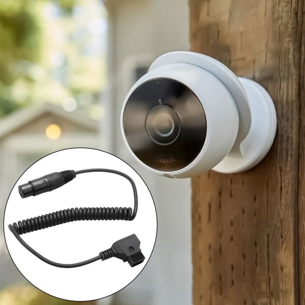 4-pin XLR til D-Tap strømomformerkabel for profesjonelt stereoutstyr