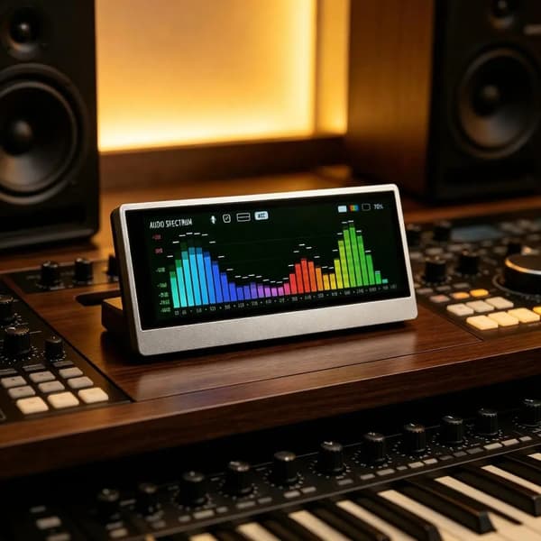 Berøringspanel Skjerm Lydspektrum Display Analog Pekernål 4,6 Tommer for Studio