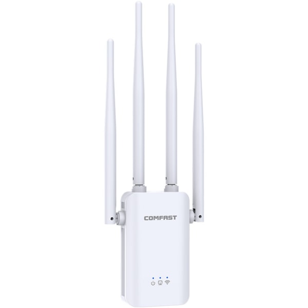 WiFi Extender Internet Booster WiFi Extender Signal Booster 300Mbps nopea WiFi-vahvistin 4 ulkoisella antennilla