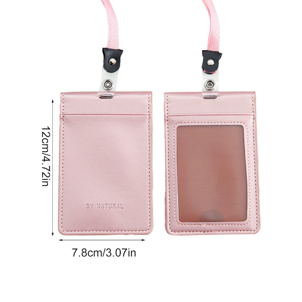 Magnetisk korthållare märkeshållare med halsband Visitkortshållare Pink