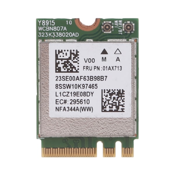NGFF M.2 netværkskort, 802.11AC 433M Bluetooth 4.1 Dual Band 2.4G/5G WiFi-modul NGFF Intel-kort til bærbar, 802.11a/b/g/n