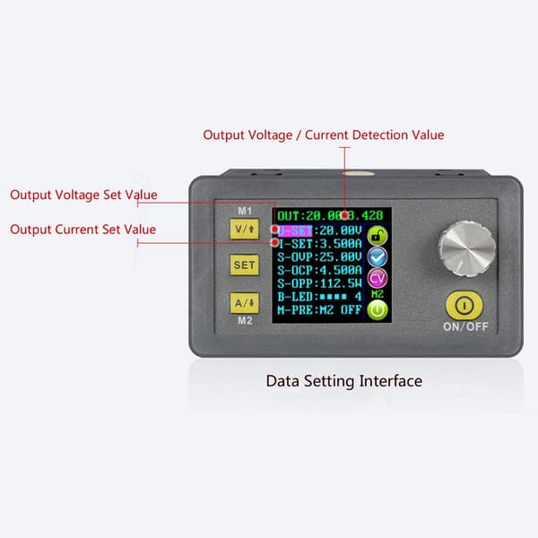 Justerbar nedtransformator for utgangsspenning for testing av elektronisk utstyr