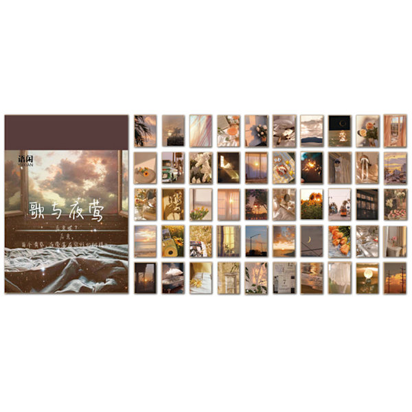 50 ark retro scrapbogspapirer til børnekort til at lave DIY-dagbogsalbum