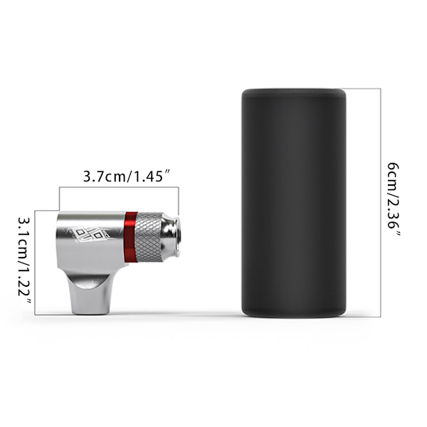 Universal Snabbladdningsdesign Cykel CO2 Uppblåsbar Munstycke För Däck Red