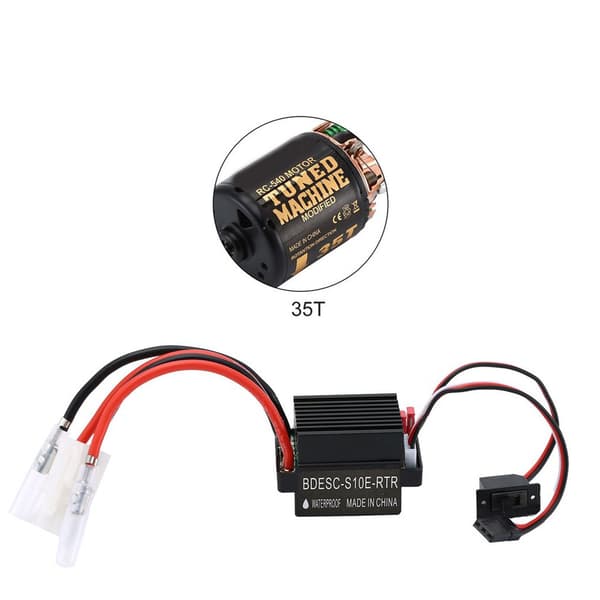 Børstet Motor 35T/540 320A Børstet ESC Forbedrer Ydeevnen af RC til Biler